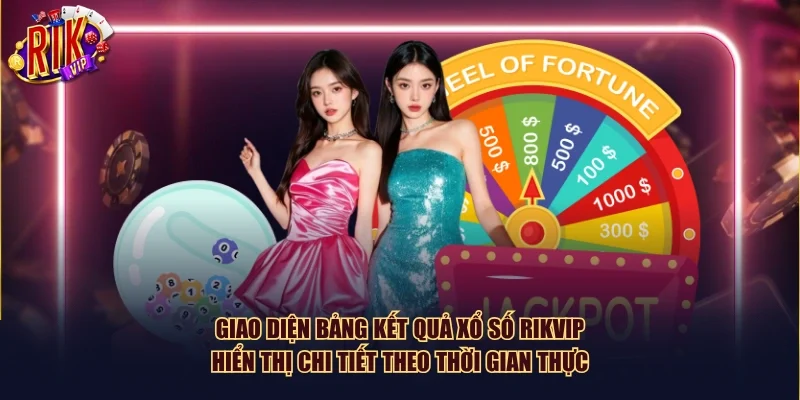Giao diện bảng kết quả xổ số Rikvip hiển thị chi tiết theo thời gian thực