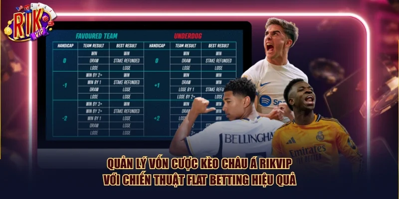 Quản lý vốn cược kèo châu Á Rikvip với chiến thuật Flat Betting hiệu quả
