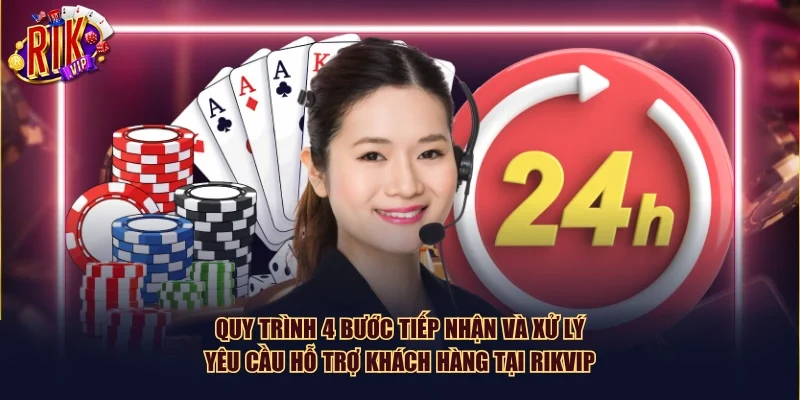 Quy trình 4 bước tiếp nhận và xử lý yêu cầu hỗ trợ khách hàng tại Rikvip